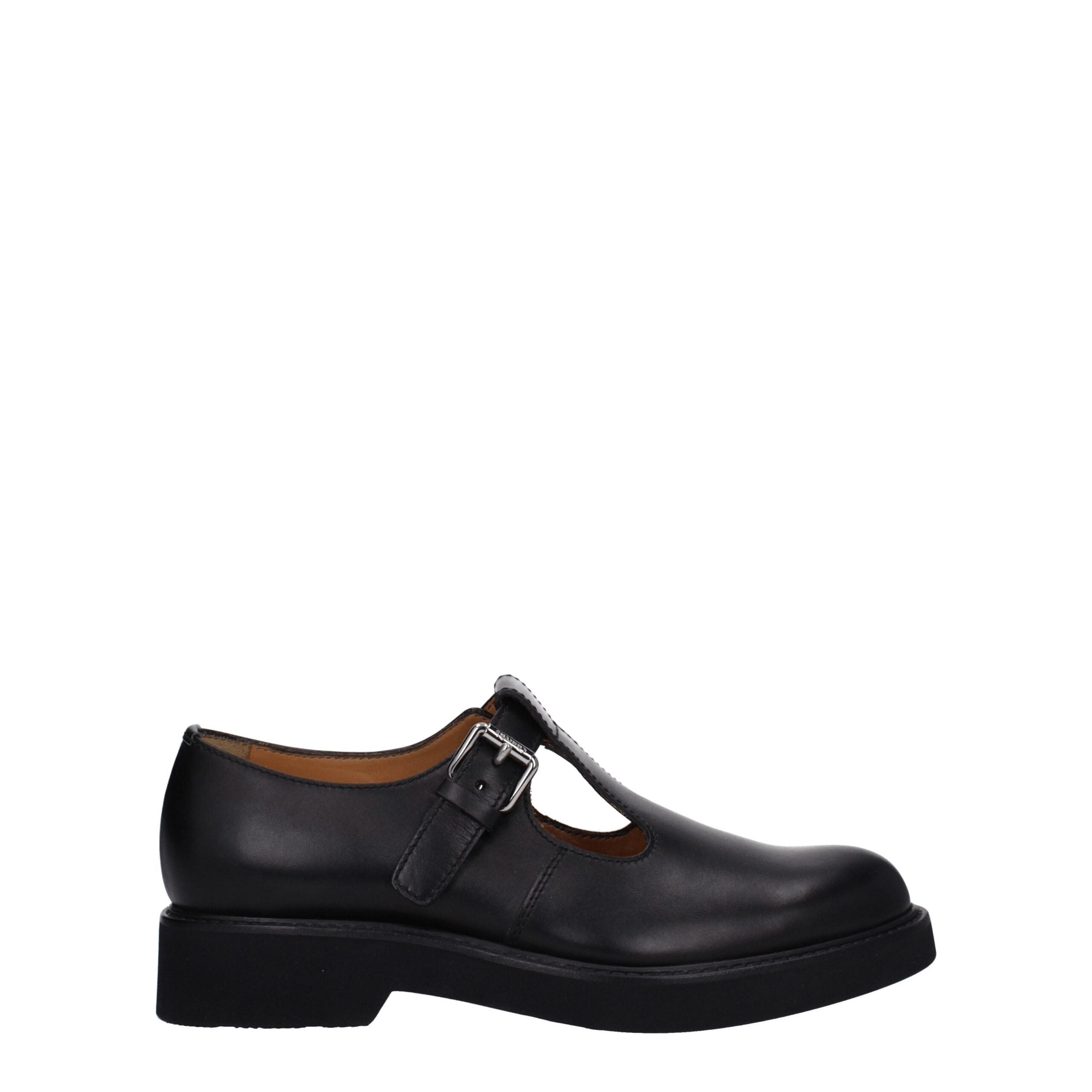 Church's Black Leather Oxfords And Derby